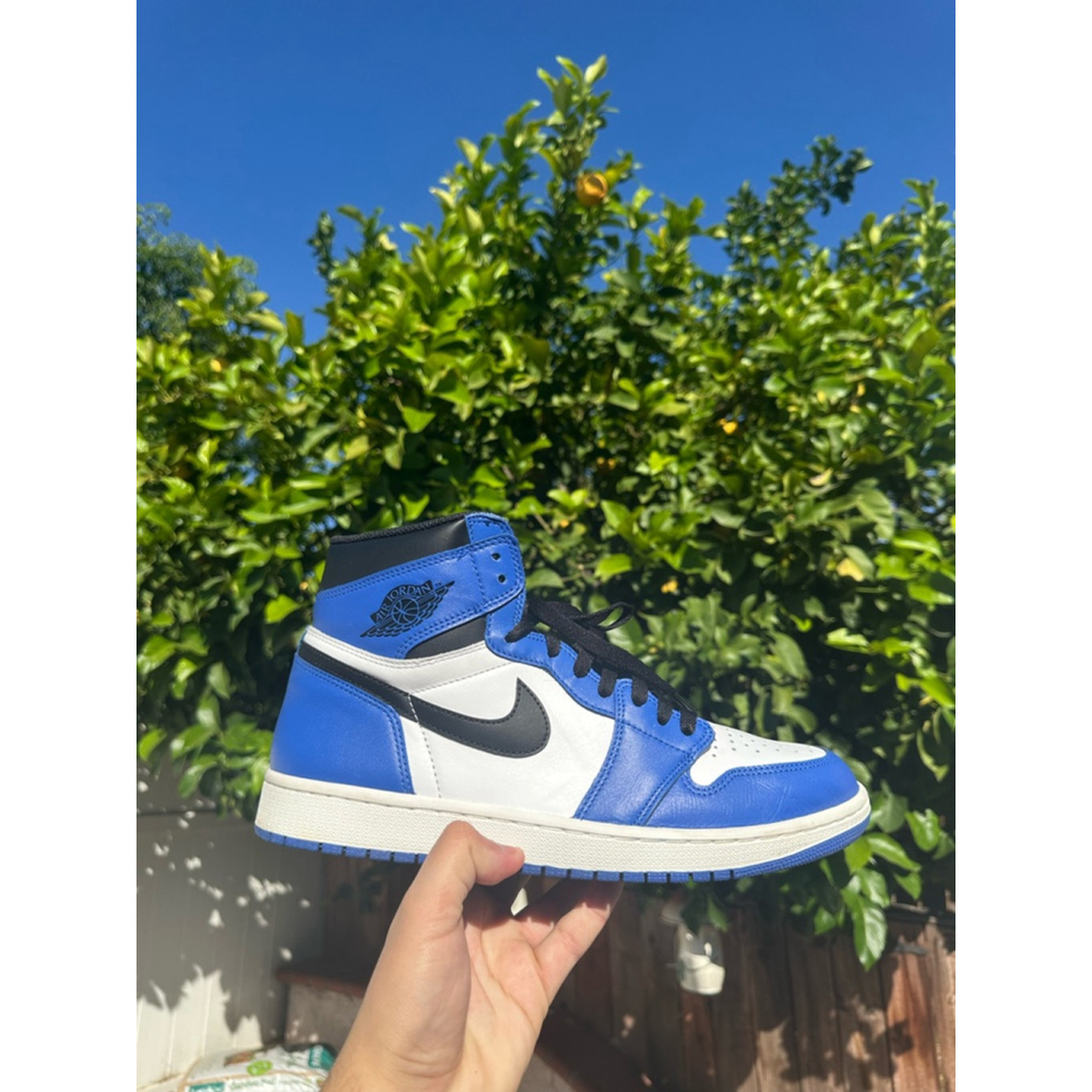 Men's Nike Air Jordan 1 Retro High OG Game Royal Size 12 Blue/White 555088-403